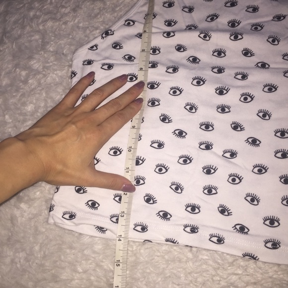 black and white Brandy All Eyes on You halter - Picture 6 of 8